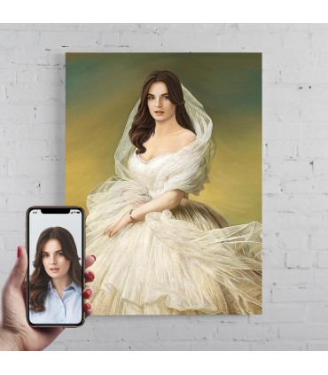 Portret personalizat - Printesa in alb