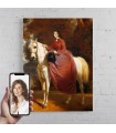 Portret personalizat - Doamna pe cal