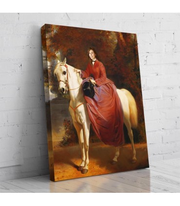 Portret personalizat - Doamna pe cal