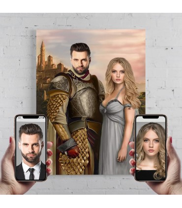 Portret personalizat - 2 persoane - Game of Thrones