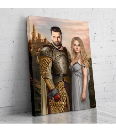 Portret personalizat - 2 persoane - Game of Thrones