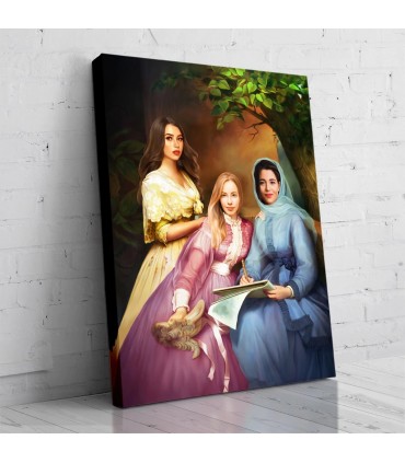 Portret personalizat - 3 persoane - Domnitele