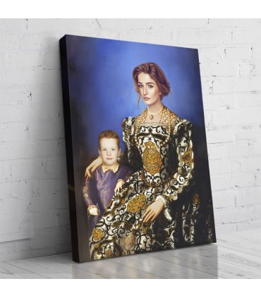 Portret personalizat - 2 persoane - Familie nobila
