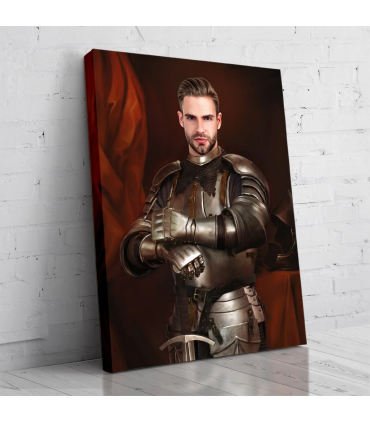 Portret personalizat - Cavaler in armura