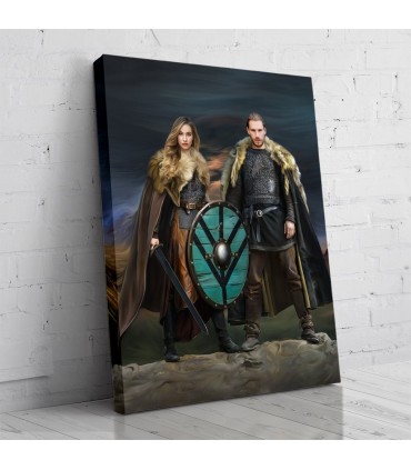 Portret personalizat - Vikingi - 2 persoane