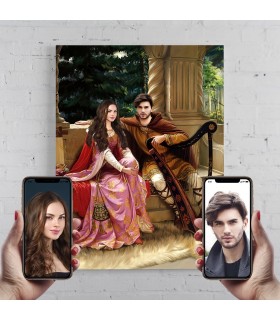 Portret personalizat - PERECHE REGALA - 2 persoane