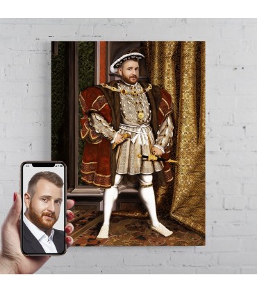 Portret personalizat - Regele  Henric al VIII-lea