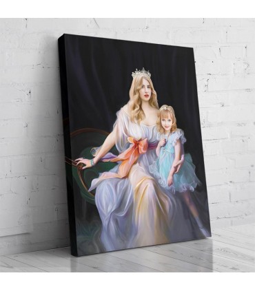 Portret de familie - Regina cu mica Printesa