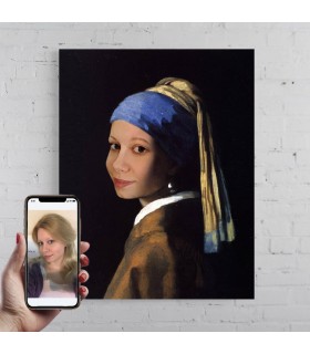 Portret personalizat - Fata cu cercel de perla