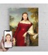 Portret personalizat - Doamna in rosu
